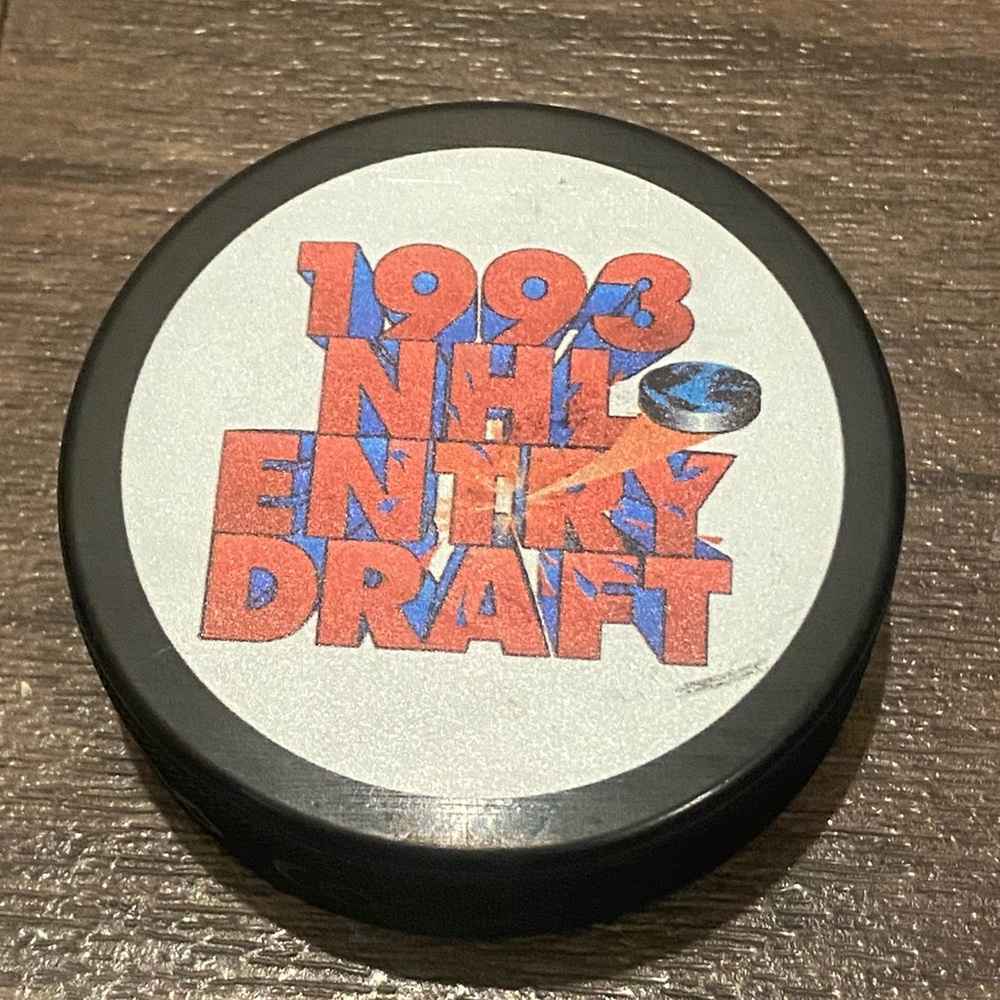 1993 NHL Entry Draft Hockey Puck New